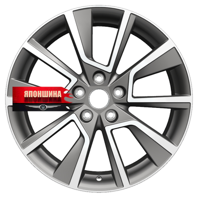 Диск литой KHOMEN WHEELS KHW1802 7J18 PCD5*114,3 ET50 DIA67,1 GRAY-FP (WHS498159)