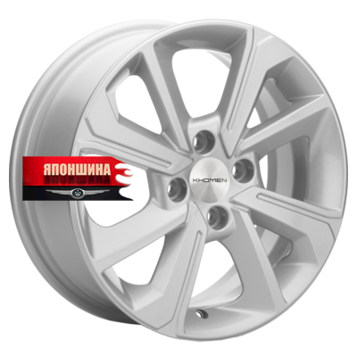 Диск литой KHOMEN WHEELS KHW1501 6J15 PCD4*98 ET36 DIA58,6 F-SILVER (WHS504591)