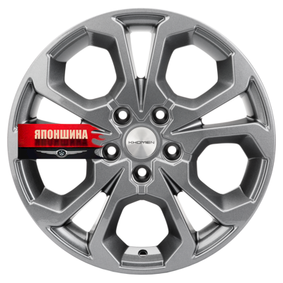 Диск литой KHOMEN WHEELS KHW1711 6,5J17 PCD5*114,3 ET50 DIA66,1 GRAY (WHS497927)