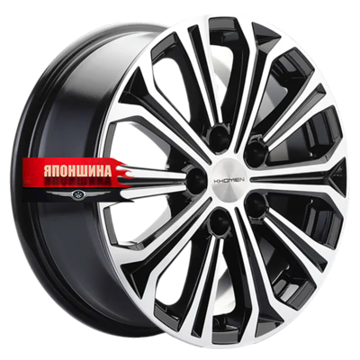 Диск литой KHOMEN WHEELS KHW1610 6,5J16 PCD5*108 ET50 DIA63,3 BLACK-FP (WHS498657)