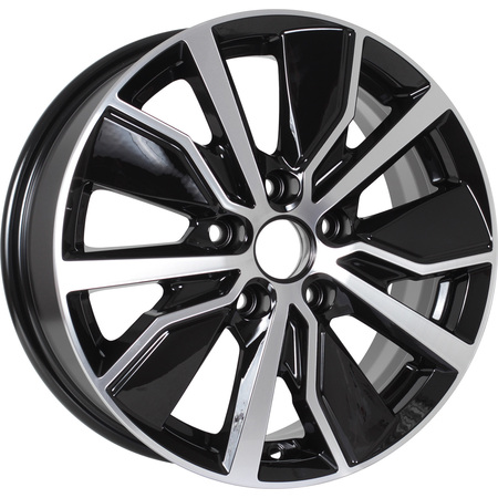 Диск литой K&K ГАМБИТ 6,5J16 PCD5*100 ET38 DIA57,1 ALMAZ BLACK (7257160)