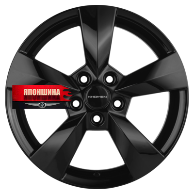Диск литой KHOMEN WHEELS KHW1504 6J15 PCD5*100 ET40 DIA57,1 BLACK (WHS524629)