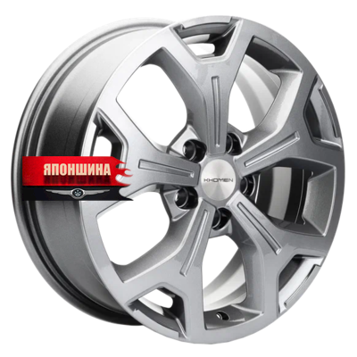 Диск литой KHOMEN WHEELS KHW1710 6,5J17 PCD5*108 ET33 DIA60,1 GRAY (WHS518462)