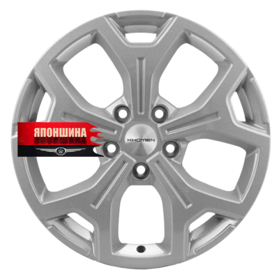 Диск литой KHOMEN WHEELS KHW1710 6,5J17 PCD5*114,3 ET40 DIA64,1 F-SILVER (WHS509056)