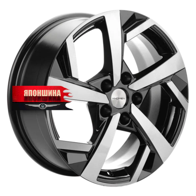 Диск литой KHOMEN WHEELS KHW1712 7J17 PCD5*108 ET40 DIA54,1 BLACK-FP (WHS518615)