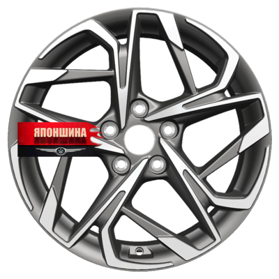 Диск литой KHOMEN WHEELS KHW1716 7J17 PCD5*110 ET46 DIA63,3 GRAY-FP (WHS532640)