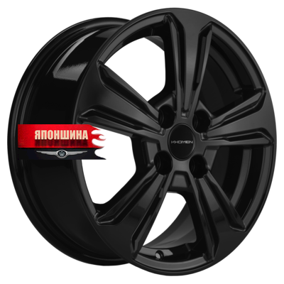 Диск литой KHOMEN WHEELS KHW1502 6J15 PCD4*100 ET46 DIA54,1 BLACK (WHS525068)