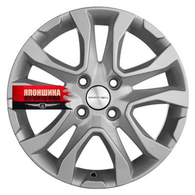 Диск литой KHOMEN WHEELS KHW1503 6J15 PCD4*100 ET40 DIA60,1 F-SILVER (WHS507832)