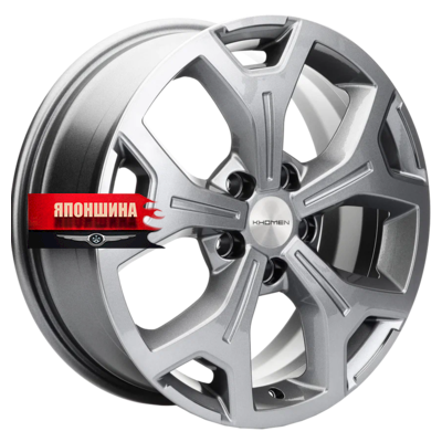 Диск литой KHOMEN WHEELS KHW1710 6,5J17 PCD5*114,3 ET45 DIA54,1 GRAY (WHS506645)