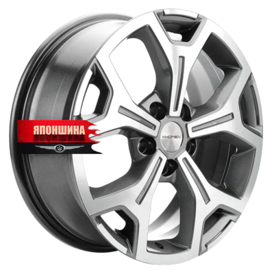 Диск литой KHOMEN WHEELS KHW1710 6,5J17 PCD5*114,3 ET40 DIA64,1 GRAY-FP (WHS509058)