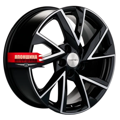 Диск литой KHOMEN WHEELS KHW1714 7J17 PCD5*110 ET40 DIA67,1 BLACK-FP (WHS519138)