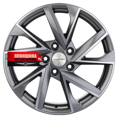 Диск литой KHOMEN WHEELS KHW1714 7J17 PCD5*112 ET40 DIA57,1 GRAY-FP (WHS498180)