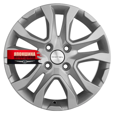 Диск литой KHOMEN WHEELS KHW1503 6J15 PCD4*100 ET46 DIA54,1 F-SILVER (WHS508244)