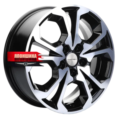 Диск литой KHOMEN WHEELS KHW1711 6,5J17 PCD5*108 ET43 DIA65,1 BLACK-FP (WHS518124)