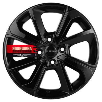 Диск литой KHOMEN WHEELS KHW1501 6J15 PCD4*100 ET45 DIA56,6 BLACK (WHS531460)