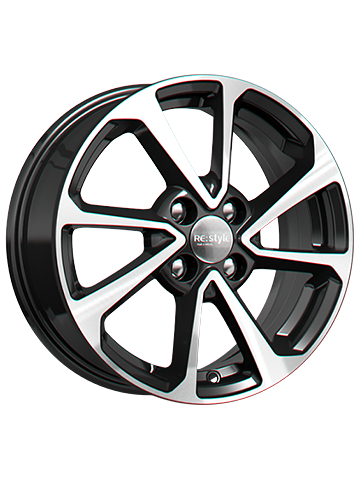 Диск литой K&K КС861 6J15 PCD4*100 ET50 DIA60,1 алмаз черный (20818)