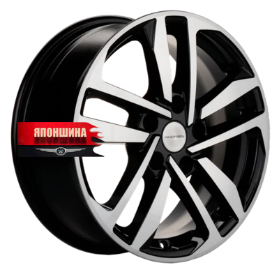 Диск литой KHOMEN WHEELS KHW1612 6,5J16 PCD5*108 ET45 DIA60,1 BLACK-FP (WHS516763)