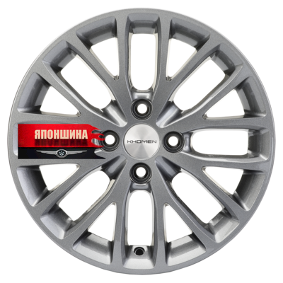 Диск литой KHOMEN WHEELS KHW1506 6J15 PCD4*100 ET48 DIA54,1 GRAY (WHS497886)