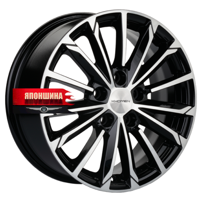 Диск литой KHOMEN WHEELS KHW1611 6,5J16 PCD5*114,3 ET50 DIA67,1 BLACK-FP (WHS498616)