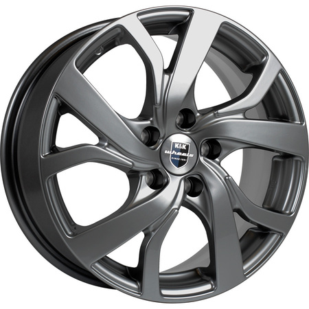 Диск литой K&K ПАЛЕРМО-ОРИГИНАЛ 6,5J16 PCD5*105 ET38 DIA56,6 DARK PLATINUM (7186702)