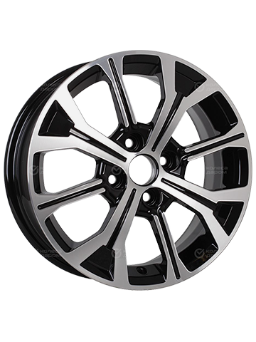 Диск литой K&K КС945 6J15 PCD4*100 ET50 DIA60,1 алмаз черный (23965)