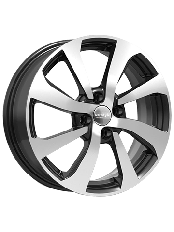 Диск литой K&K КС893 6J16 PCD4*100 ET41 DIA60,1 алмаз черный (22628)
