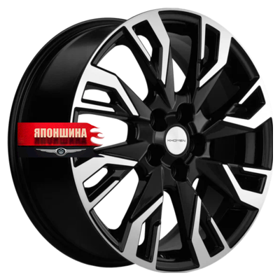 Диск литой KHOMEN WHEELS KHW1809 7J18 PCD5*110 ET35 DIA67,1 BLACK-FP (WHS511569)