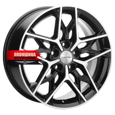 Диск литой KHOMEN WHEELS KHW1709 7J17 PCD5*108 ET45 DIA60,1 BLACK-FP (WHS518116)