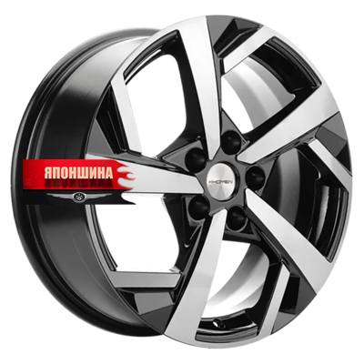Диск литой KHOMEN WHEELS KHW1712 7J17 PCD5*108 ET43 DIA65,1 BLACK-FP (WHS533516)