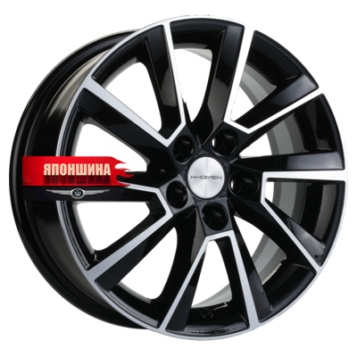Диск литой KHOMEN WHEELS KHW1507 6J15 PCD5*105 ET39 DIA56,6 BLACK-FP (WHS503389)