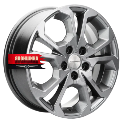 Диск литой KHOMEN WHEELS KHW1711 6,5J17 PCD5*114,3 ET40 DIA64,1 GRAY (WHS518075)