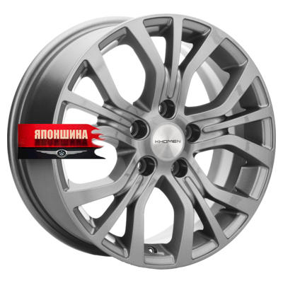 Диск литой KHOMEN WHEELS KHW1608 6,5J16 PCD5*110 ET43 DIA65,1 GRAY (WHS524630)
