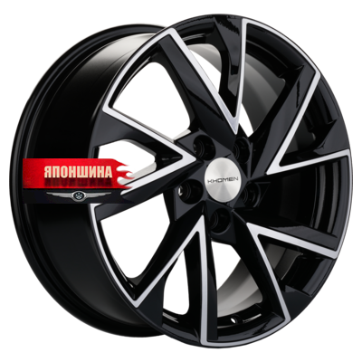 Диск литой KHOMEN WHEELS KHW1714 7J17 PCD5*108 ET43 DIA65,1 BLACK-FP (WHS531448)