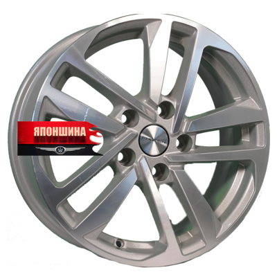 Диск литой KHOMEN WHEELS KHW1612 6,5J16 PCD5*108 ET50 DIA63,35 F-SILVER-FP (WHS507323)
