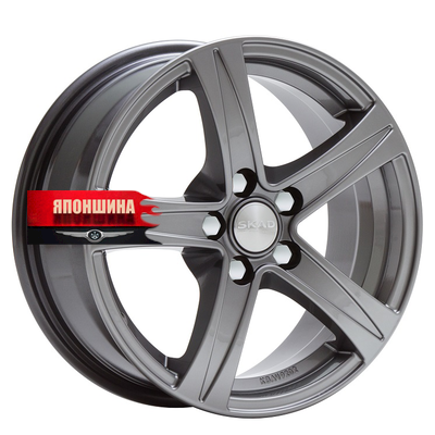Диск литой СКАД SAKURA 6,5J15 PCD5*112 ET35 DIA57,1 ГРАФИТ (WHS222322)