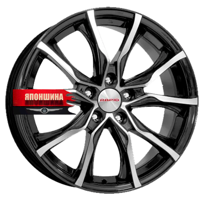 Диск литой K&K ТВИСТ 7,5J17 PCD5*115 ET44 DIA70,2 АЛМАЗ ЧЕРНЫЙ (WHS507171)