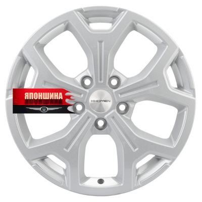 Диск литой KHOMEN WHEELS KHW1710 6,5J17 PCD5*108 ET50 DIA63,3 F-SILVER (WHS498465)