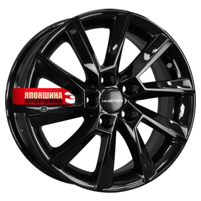 Диск литой KHOMEN WHEELS KHW1507 6J15 PCD5*100 ET40 DIA57,1 BLACK (WHS530860)