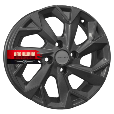 Диск литой KHOMEN WHEELS KHW1402 5,5J14 PCD4*98 ET35 DIA58,5 GRAY (WHS512255)