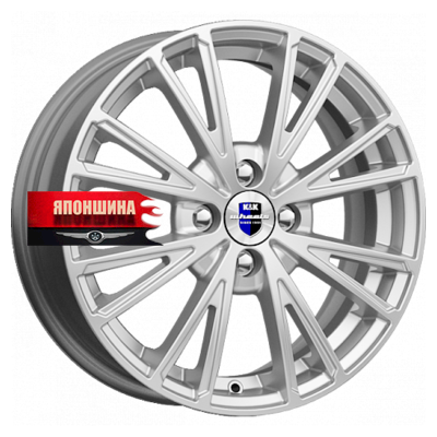Диск литой K&K МЕАНДР 6J15 PCD4*100 ET35 DIA67,1 СИЛЬВЕР SK (WHS499104)