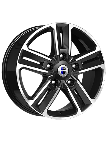 Диск литой K&K BACKFIRE 8J18 PCD5*114,3 ET45 DIA66,1 алмаз черный (25101)