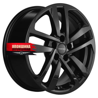 Диск литой KHOMEN WHEELS KHW1612 6,5J16 PCD5*108 ET45 DIA60,1 BLACK (WHS530343)