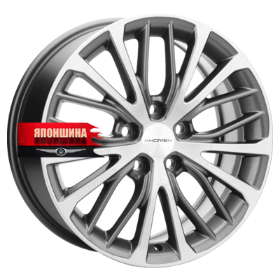 Диск литой KHOMEN WHEELS KHW1705 7J17 PCD5*108 ET40 DIA60,1 GRAY-FP (WHS501909)
