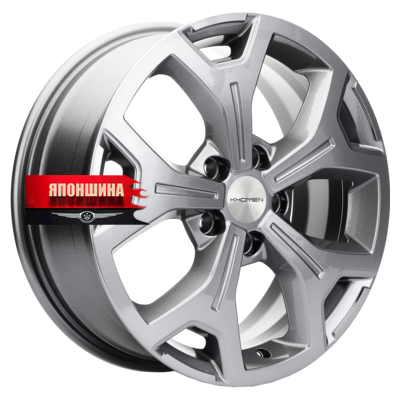 Диск литой KHOMEN WHEELS KHW1710 6,5J17 PCD5*120 ET55 DIA65,1 GRAY (WHS526710)