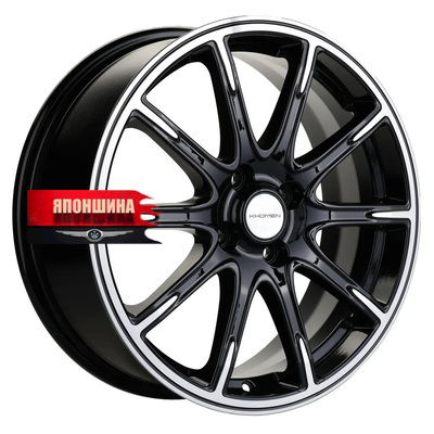 Диск литой KHOMEN WHEELS KHW1707 6,5J17 PCD4*100 ET41 DIA60,1 BLACK-FP (WHS503414)