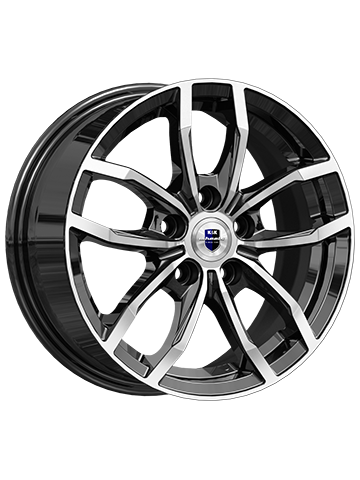Диск литой K&K ФРОСТ 6,5J15 PCD5*110 ET35 DIA65,1 алмаз черный (29391)
