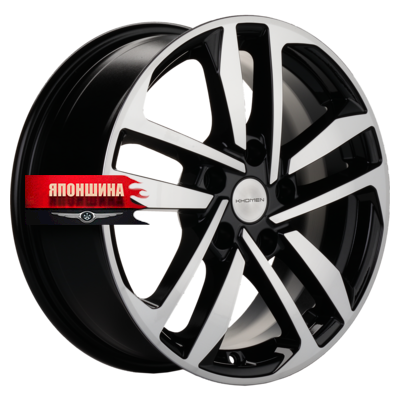 Диск литой KHOMEN WHEELS KHW1612 6,5J16 PCD5*108 ET50 DIA63,35 BLACK-FP (WHS502148)