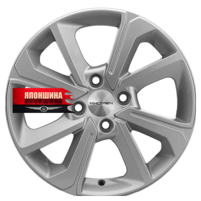 Диск литой KHOMEN WHEELS KHW1501 6J15 PCD4*100 ET40 DIA60,1 F-SILVER (WHS498506)