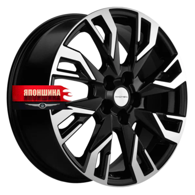 Диск литой KHOMEN WHEELS KHW1809 7J18 PCD5*110 ET50 DIA63,3 BLACK-FP (WHS517614)