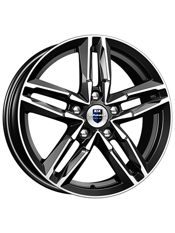 Диск литой K&K SAYAN 6J16 PCD5*112 ET50 DIA57,1 алмаз черный (25184)